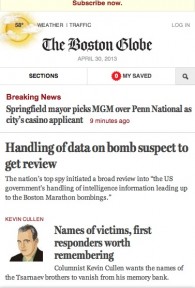 BostonGlobe for Smartphones